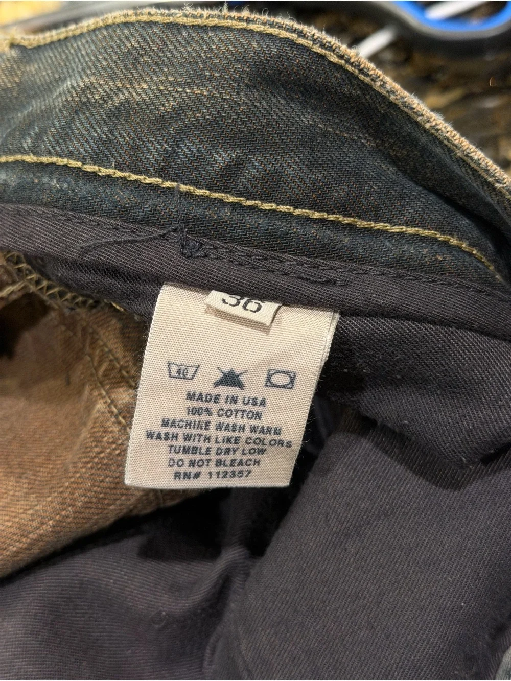 Rick Owens Slab Burnt Dust Brown 2005 Denim Jeans